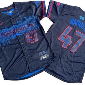 Toronto Blue Jays #47 Addison Barger Black 2024 City Connect Limited Jersey