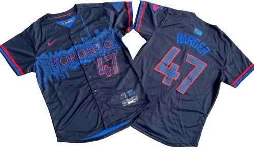 Toronto Blue Jays #47 Addison Barger Black 2024 City Connect Limited Jersey
