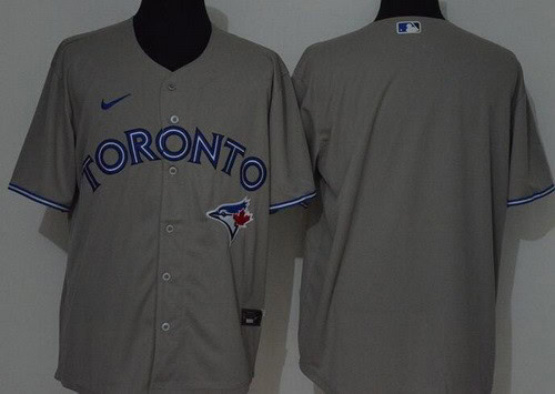 Toronto Blue Jays Blank Gray 2020 Cool Base Jersey