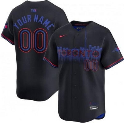 Toronto Blue Jays Customized Black 2024 City Connect Limited Jersey