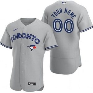 Toronto Blue Jays Customized Gray Authentic Jersey