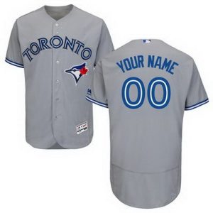 Toronto Blue Jays Customized Gray FlexBase Jersey