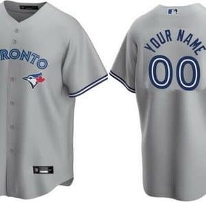 Toronto Blue Jays Customized Gray Nike Cool Base Jersey