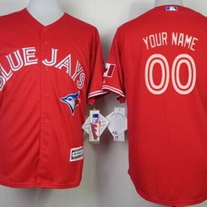 Toronto Blue Jays Customized Red Cool Base Jersey