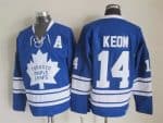 Toronto Maple Leafs #14 Dave Keon Blue Retro Jersey