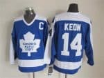Toronto Maple Leafs #14 Dave Keon Blue Throwback Jersey