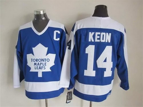 Toronto Maple Leafs #14 Dave Keon Blue Throwback Jersey