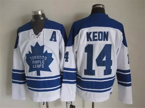 Toronto Maple Leafs #14 Dave Keon White Retro Jersey
