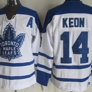 Toronto Maple Leafs #14 Dave Keon White Third Throwback Jersey
