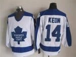 Toronto Maple Leafs #14 Dave Keon White Throwback Jersey