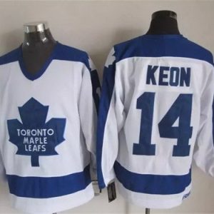 Toronto Maple Leafs #14 Dave Keon White Throwback Jersey