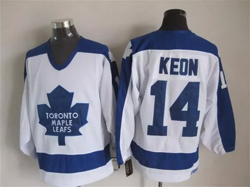 Toronto Maple Leafs #14 Dave Keon White Throwback Jersey