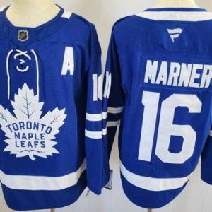 Toronto Maple Leafs #16 Mitch Marner Blue Authentic Jersey