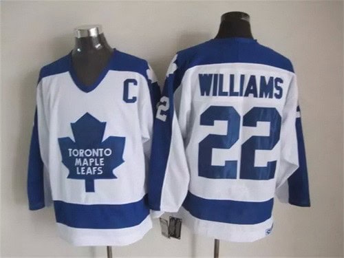 Toronto Maple Leafs #22 Tiger Williams White Throwback Jersey