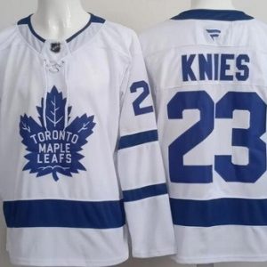 Toronto Maple Leafs #23 Matthew Knies White Authentitc Jersey