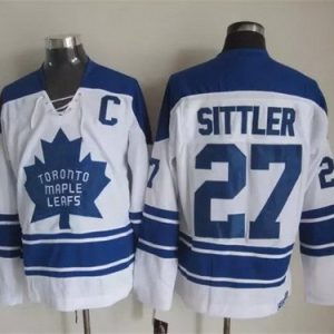 Toronto Maple Leafs #27 Darryl Sittler White Retro Jersey
