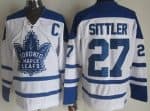 Toronto Maple Leafs #27 Darryl Sittler White Third Throwback Jersey