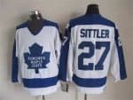 Toronto Maple Leafs #27 Darryl Sittler White Throwback Jersey