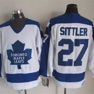 Toronto Maple Leafs #27 Darryl Sittler White Throwback Jersey