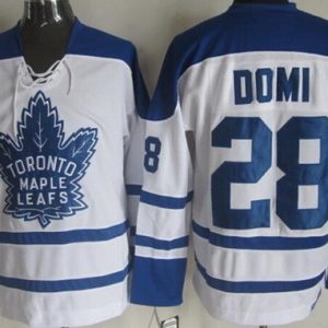 Toronto Maple Leafs #28 Tie Domi White Third Throwback Jersey