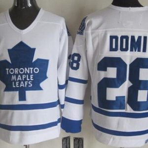 Toronto Maple Leafs #28 Tie Domi White Throwback Jersey