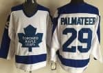 Toronto Maple Leafs #29 Mike Palmateer White Blue Throwback Jersey