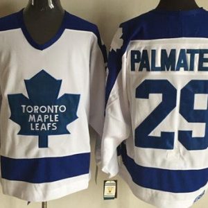 Toronto Maple Leafs #29 Mike Palmateer White Blue Throwback Jersey