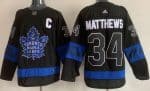 Toronto Maple Leafs #34 Auston Matthews Black Alternate Adidas Authentic Jersey