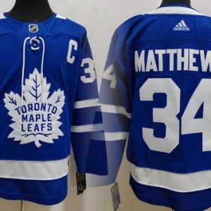 Toronto Maple Leafs #34 Auston Matthews Blue Authentic Jersey