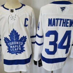 Toronto Maple Leafs #34 Auston Matthews White Fanatics Authentic Jersey