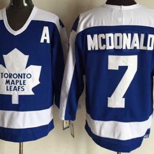 Toronto Maple Leafs #7 Tim Horton Blue White Throwback Jersey