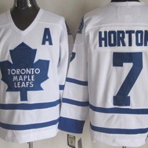 Toronto Maple Leafs #7 Tim Horton White Retro Jersey