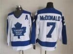 Toronto Maple Leafs #7 Tim Horton White Throwback Jersey