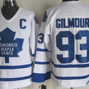 Toronto Maple Leafs #93 Doug Gilmour White CCM Throwback Jersey
