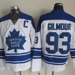 Toronto Maple Leafs #93 Doug Gilmour White Retro Jersey