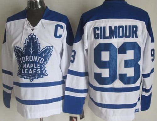 Toronto Maple Leafs #93 Doug Gilmour White Third Throwback Jersey