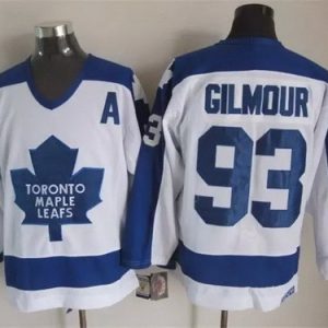 Toronto Maple Leafs #93 Doug Gilmour White Throwback Jersey