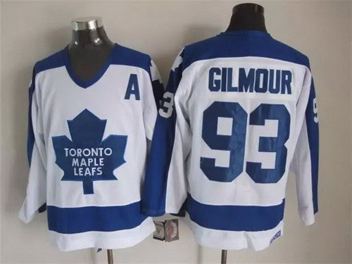 Toronto Maple Leafs #93 Doug Gilmour White Throwback Jersey