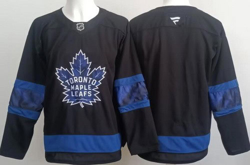 Toronto Maple Leafs Blank Black Alternate Authentic Jersey