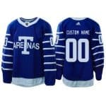 Toronto Maple Leafs Customized Blue Arenas Authentic Jersey