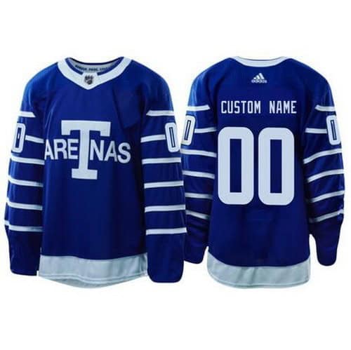 Toronto Maple Leafs Customized Blue Arenas Authentic Jersey