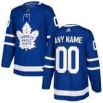 Toronto Maple Leafs Customized Blue Authentic Jersey