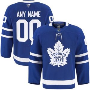 Toronto Maple Leafs Customized Blue Fanatics Authentic Jersey