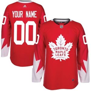 Toronto Maple Leafs Customized Red Authentic Jersey