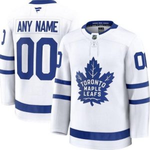 Toronto Maple Leafs Customized White Fanatics Authentic Jersey