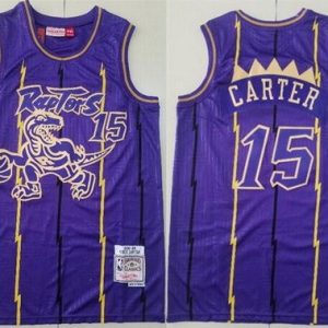 Toronto Raptors #15 Vince Carter Purple 1998 Hardwood Classics Swingman Jersey