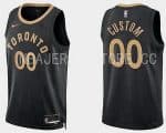 Toronto Raptors Custom Black 2022 City Icon Heat Press Jersey
