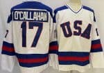 USA #17 Jack O'Callahan White 1980 Olympics Authentic Jersey