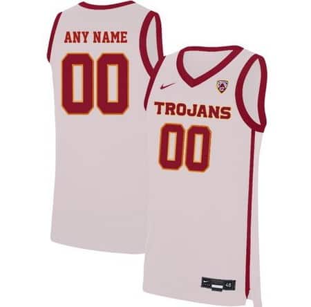 USC Trojans Customized White 2019 College Basketball Jersey
