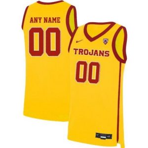 USC Trojans Customized Yellow 2019 College Basketball Jersey